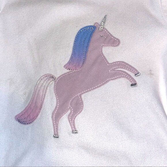 Carter’s Pink Unicorn Fleece Pajamas Set 5 - Picture 4 of 7